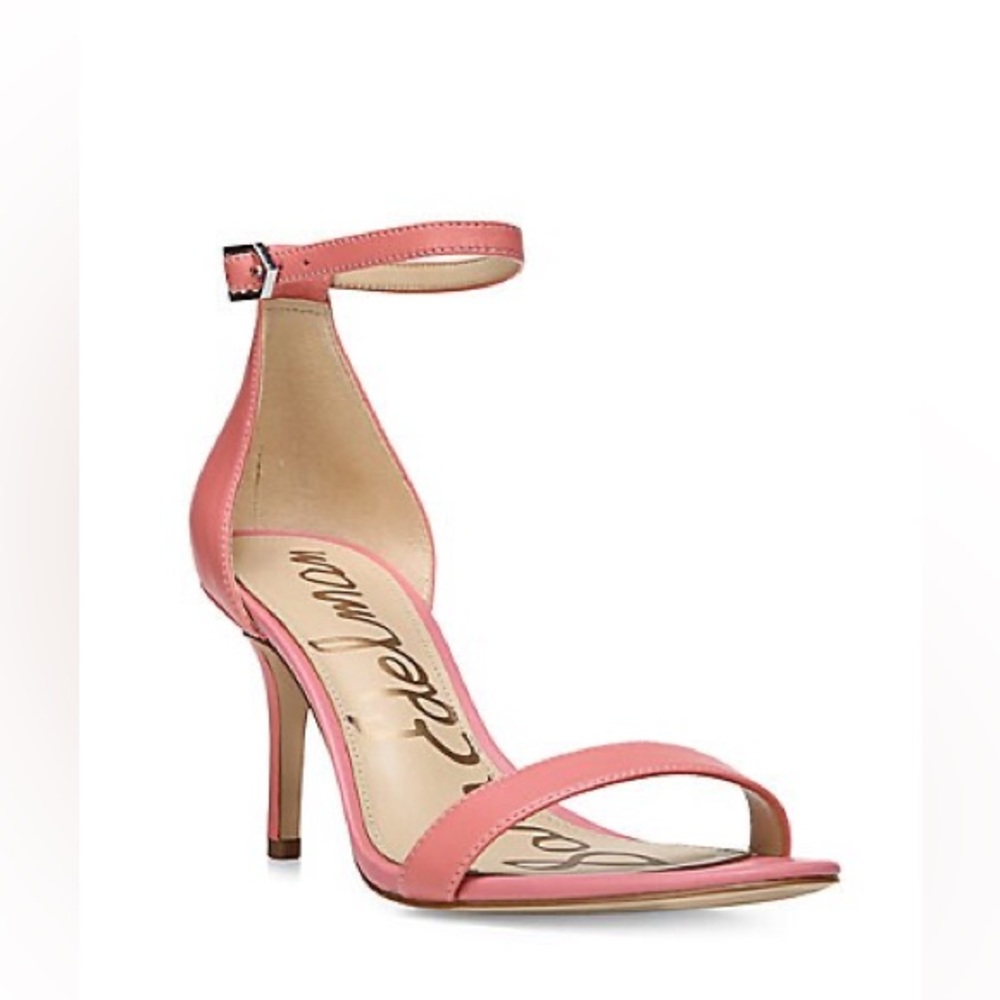 Sam Edelman Patti Monotone Leather Sandals, Light Coral - SIZE 10